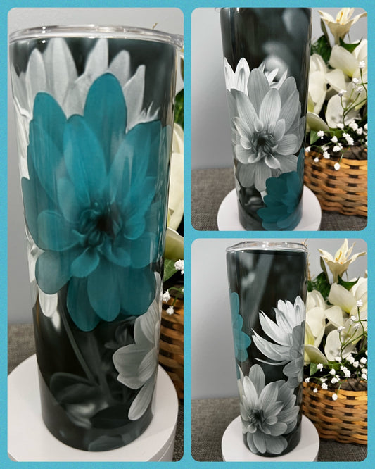 Aqua Flowers